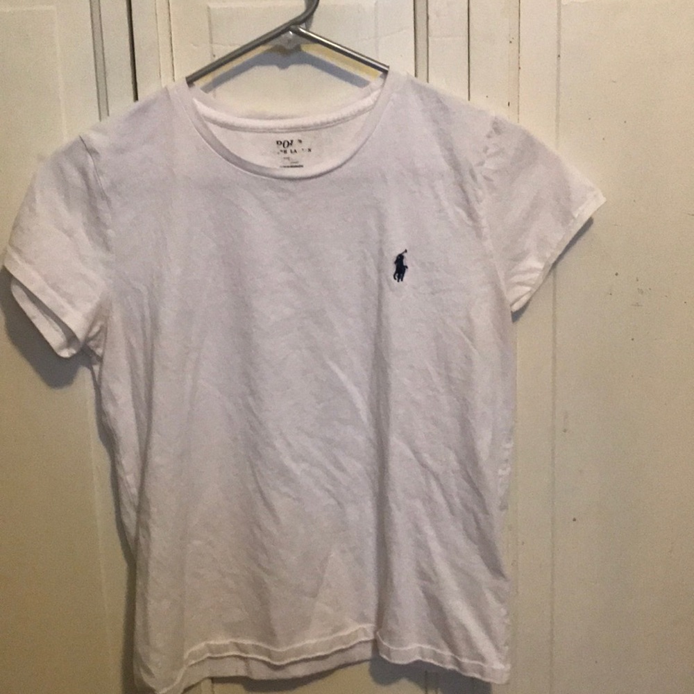 White casual polo shirt